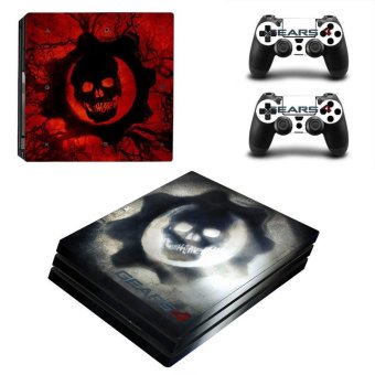 Horror Series Vinyl Game Protective Skin Sticker For Playstation 4 Pro Decal Cover Sticker For PS4 Pro Console +2 Controller ZY-PS4P-0033 - intl
