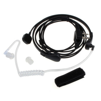 UJS Throat Mic Earpiece Headset Headphone PTT for Baofeng UV5R UV3R BF-888 BF-999 (Black) - Intl