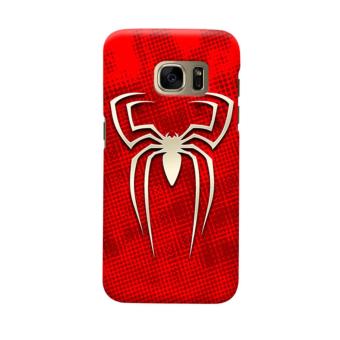 Indocustomcase Spider-Man Logo Grunge Casing Case Cover For Samsung Galaxy S6 Edge