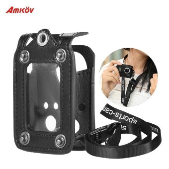 Amkov Multifunctional Clip-on Sports Camera Protecive Carrying Case Bag with Lanyard Lens Cap for Gopro 4/3+/3 or the Same Size Action Cam Outdoorfree - intl