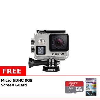 Brica B-Pro5 Alpha Edition Mark IIs Action Cam + Free Memory Micro Sandisk 8GB Class 10 + LCD Screen Guard