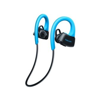 DACOM P10 Bluetooth Stereo Headset Ear Hook Sports Swimming Headphone with Mic - Blue / Black - intl