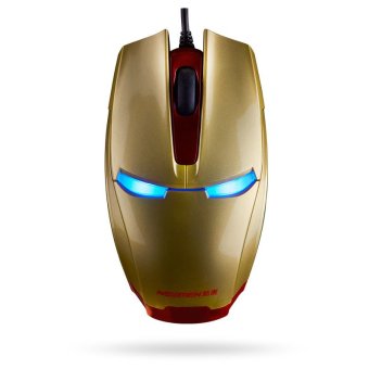 Iron Man Mouse USB - Emas