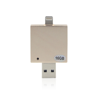 I-Flash Driver HD for iPhone/iPad/iPod,Micro USB Interface Flash Drive for PC/MAC 16G Gold