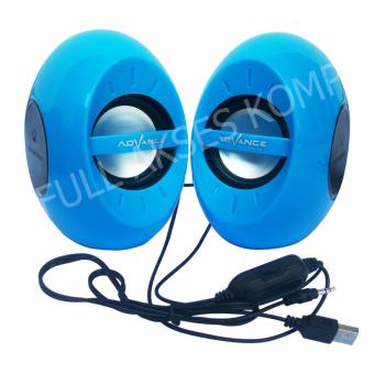 Advance Duo-070 Multimedia Speaker Mini Channel USB 2.0 - Biru