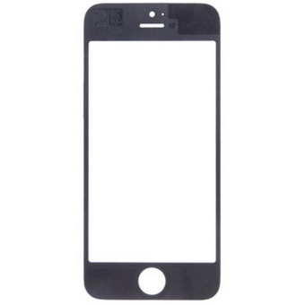Front Screen Outer Glass Lens for iPhone 5 5S(Black)