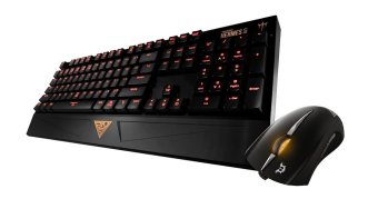 Gamdias Hermes Lite Mechanical Gaming Combo Keyboard Dan Mouse - Hitam