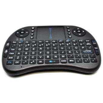 Wireless Keyboard 2.4GHz dengan Touch Pad & Fungsi Mouse - Black