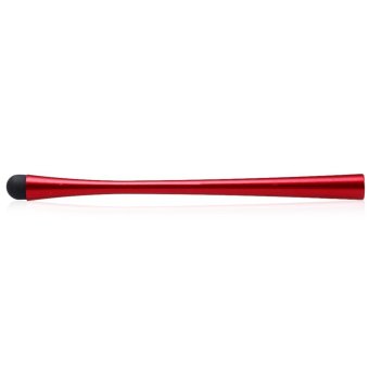 TimeZone Elegant Metal Stylist Capacitive Touch Pen Slim Long Stylus (Red)