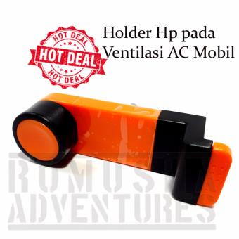 Romusha Holder Plastik Hp Gps Pada Ac Mobil / Airvent Universal Mount