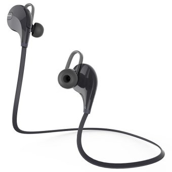 Mini Gym Earphone with Microphone Sport Bluetooth - QY7 - Hitam