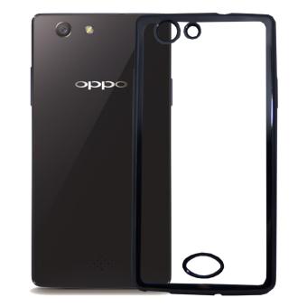 Softcase Silicon Jelly Case List Shining Chrome for Oppo Neo 5 (A31) - Black