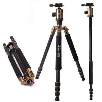 ZOMEI Z888c Carbon Tripod with Ball Head for DSLR Camera Golden - Intl