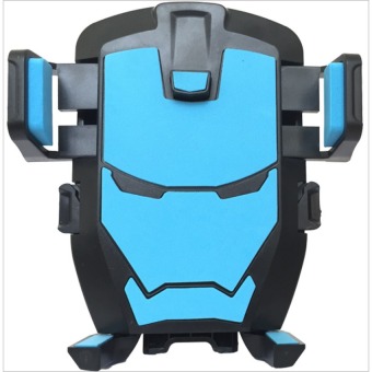 V menunjukkan Universal mobil Super pemegang ponsel kaca depan mobil dipasang Ironman biru aksesoris mobil - International