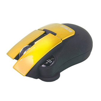 JNTworld 2.4 G Wireless Mouse Mini Optical mouse Wireless Bluetooth Mouse (Yellow) - Intl
