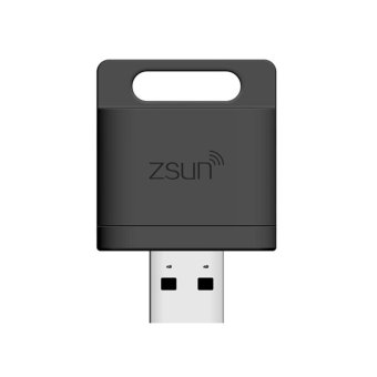 Zsun Wifi Card Reader Memory Extender Wireless Storage Flash Drive Black - intl