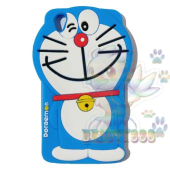 Beauty Doraemon Case 3D For Vivo Y51 Silicone 3D Silicone Ultrathin Jelly Case Air Case / Silicone / Soft Case / Case Unik Robot Kucing / Casing Vivo Y51 - Blue / Biru