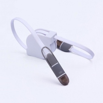 2 in 1 USB Cable 1M Retractable Sync Data Charger For Mobile Phone (White) - intl