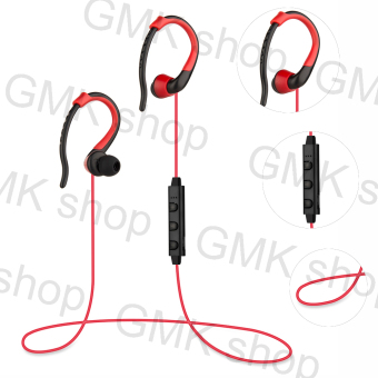 GAKTAI Bluetooth Wireless Headset Stereo Headphone Earphone Sport Universal Handfree (Red)(...) - intl