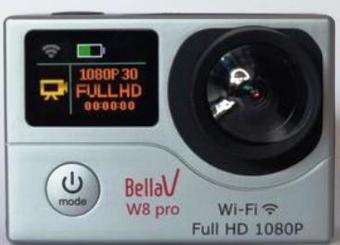 Bella Vision ActionCam BV-W8 Pro Dual Layar- Silver