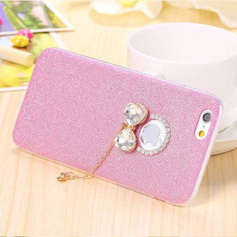 OME Luxury Candy Crystal Bling Glitter Powder Shine soft Phone Cases Cover For iPhone 5/5s Case Fundas Skin Capa Para（rose） - intl