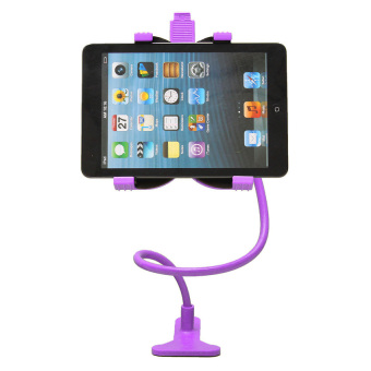 HKS 360 Rotating Desktop Stand Lazy Bed Tablet Holder Mount for iPad, iPhone (Purple) - intl