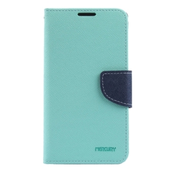 SUNSKY PU sandal kulit dan penutup dengan slot kartu untuk dompet dan pemegang Samsung Galaxy J5 (hijau)