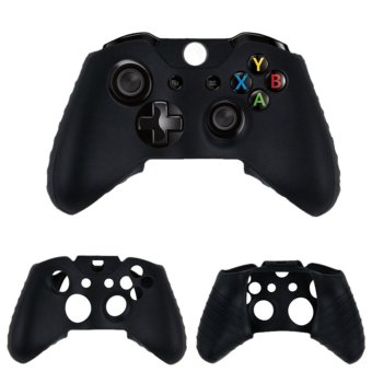 Velishy Silicone Rubber Gel Controller Protective Cover for Microsoft XBox One (Black)