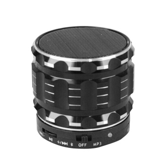 Metal Steel Wireless Portable Mini Bluetooth Speaker (Black) - intl