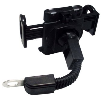 rainbow Phone & GPS Holder untuk Motor Model Jepit Spion - Hitam