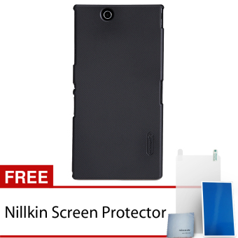 Nillkin Sony Xperia Z Ultra XL39H Super Frosted Shield Hard Case Original - Hitam + Gratis Nillkin Screen Protector