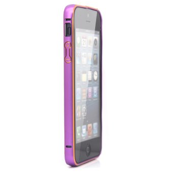 joyliveCY Protective Luxury Aluminium Metal Frame Case Cover for iPhone 5/5S (Purple)