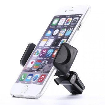 Top Quality Universal Car Air Vent Mount Cradle Cell Mobile Phone Stand Holder for iPhone GPS Sony HTC (Black)