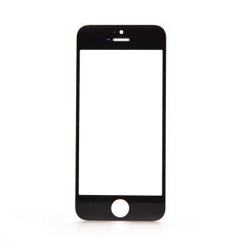 HomeGarden LCD Glass Screen Outer Lens Cover for iPhone 5/5s (Black)
