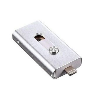 32GB i-Flash Drive Usb Pen Drive Lightning/Otg Usb Flash Drive For iPhone 5/5s/5c/6/6 iPad PC (Silver)