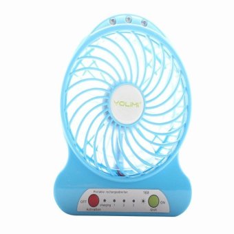 PC Doctor TF36BU Portable Rechargeable Mini Fan With Clip (Blue) (Color:As First Picture) - intl