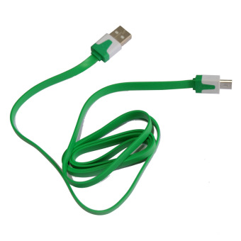 Cantiq Micro USB To USB PowerBank Long Cable Charger Data Sync Cord For Smartphone/Cable Data Micro Powerbank Panjang - Hijau