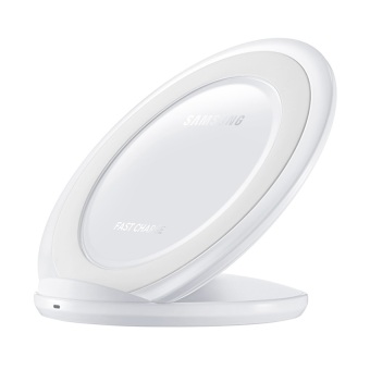Samsung Wireless Pad Qi Charger Stand Portable Fast Charging Untuk Galaxy Note 5 / S7 S7 Edge / S6 S6 Edge - Putih