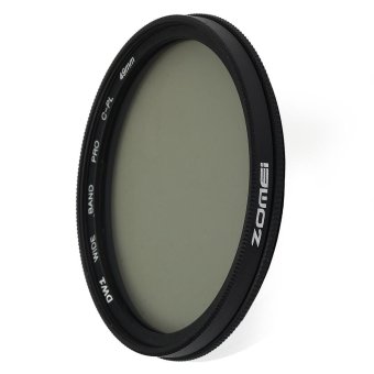 Zomei 49mm Ultra Slim Circular Polarizer Glass CPL Filter Lens(Black)(OVERSEAS) - intl