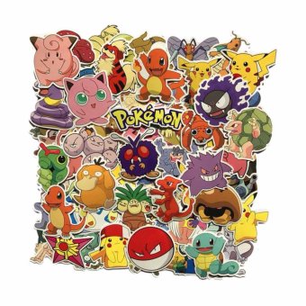 Fancyqube 80pcs/set Mixed Pokemon Go Waterproof Car Stickers Skateboard Notebook Luggage Compartment Stickers - intl