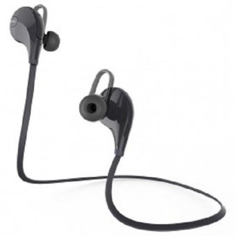 Mini Gym Sport Bluetooth Earphone with Microphone - QY7 - Hitam