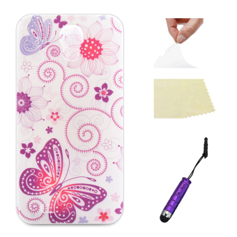 For Samsung Galaxy S4 i9500 Case Moonmini Ultra-thin Soft TPU Back Case Cover Protective Shell - Butterfly - intl
