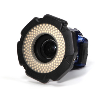 Lands 160 LED 12W Macro Ring Flash Continuous Light + 6 Lens Adapter for Canon Nikon etc Cameras