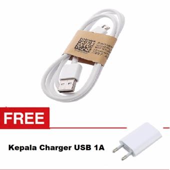 Kabel Charger Micro & Cable Data Micro USB - Putih
