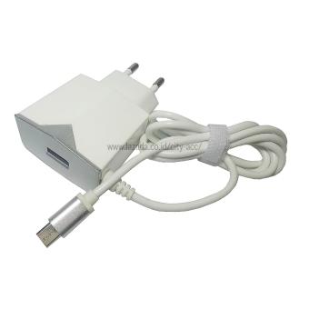 Adaptor Charger Rumah - Home Charger - Power Adapter USB 2.1A - Silver