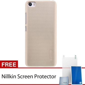 Nillkin Xiaomi Mi 5 / Mi5 Super Frosted Shield Hard Case - Original - Emas + Gratis Nillkin Screen Protector