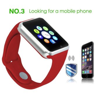 A1 Smart Watch Bluetooth Watch Wrist Watch Phone (Merah) - intl