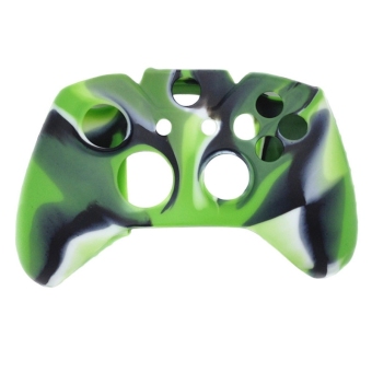 Moonar Camouflage Protective Silicone Case for XBOX ONE Controller (Green)