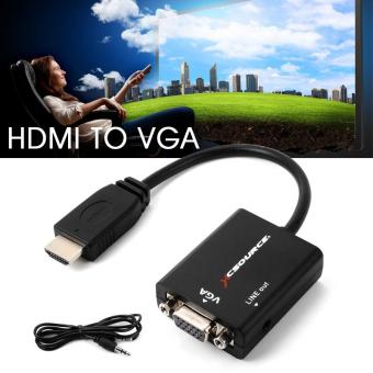 XCSource HDMI Male untuk VFA Perempuan Mualaf adaptor + 3.5 mm Jack Audio untuk PS4 XC320 - International