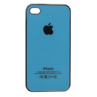 Hardcase Case Metal Glossy Shining untuk iPhone 4G / 4S - Biru
